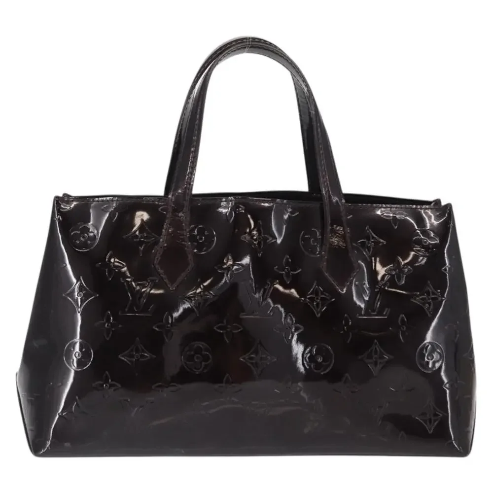 Louis Vuitton Monogram Vernis Wilshire PM Bag Amarante Purple